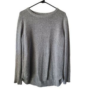 Pink Clover US Women's Size XL Round Hem Textured Knit Crewneck Sweater